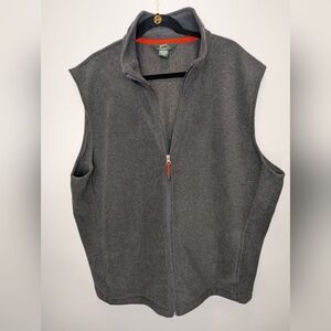 Woolrich Men's Gray Fleece Vest XXL 2XL Winter Grandpacore Minimalist Gorpcore
